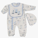 Baby Boys Bunny 3 Piece Set in a Gift  Box (0-6 Months) 