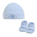 Blue Hat & Bootie Set