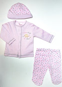 Pink Elephant 3 piece set (0-6 Months) 