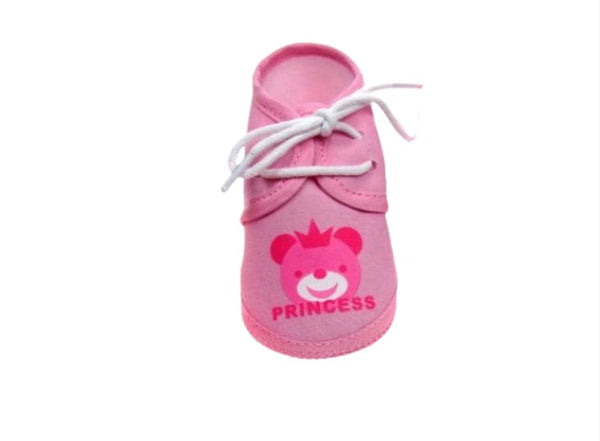 Girls Terry Cotton Shoes (0-4 MONTHS) 