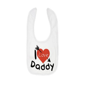 I love Daddy Velcro Bib (One Size) 
