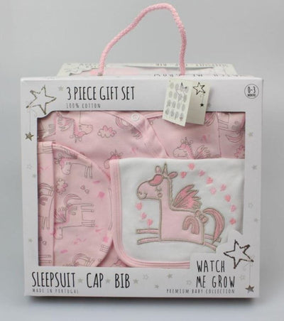 Unicorn 3 Piece Gift Set (0-6 months) 