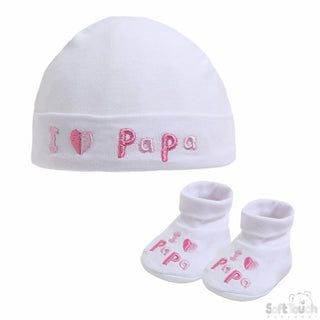 Papa Hat and Bootee set (NB-3 Months) 