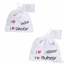 Mummy & Daddy Hat and Bootee set (NB-3 Months) 